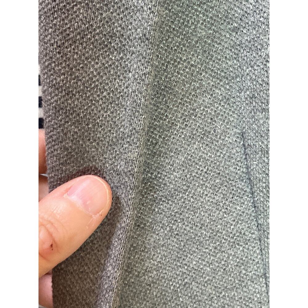 Zara Gray Knit Blazer Interior Cotton Stripes ~ Nautical Prep ~ Men S Women M/L - Picture 5 of 7